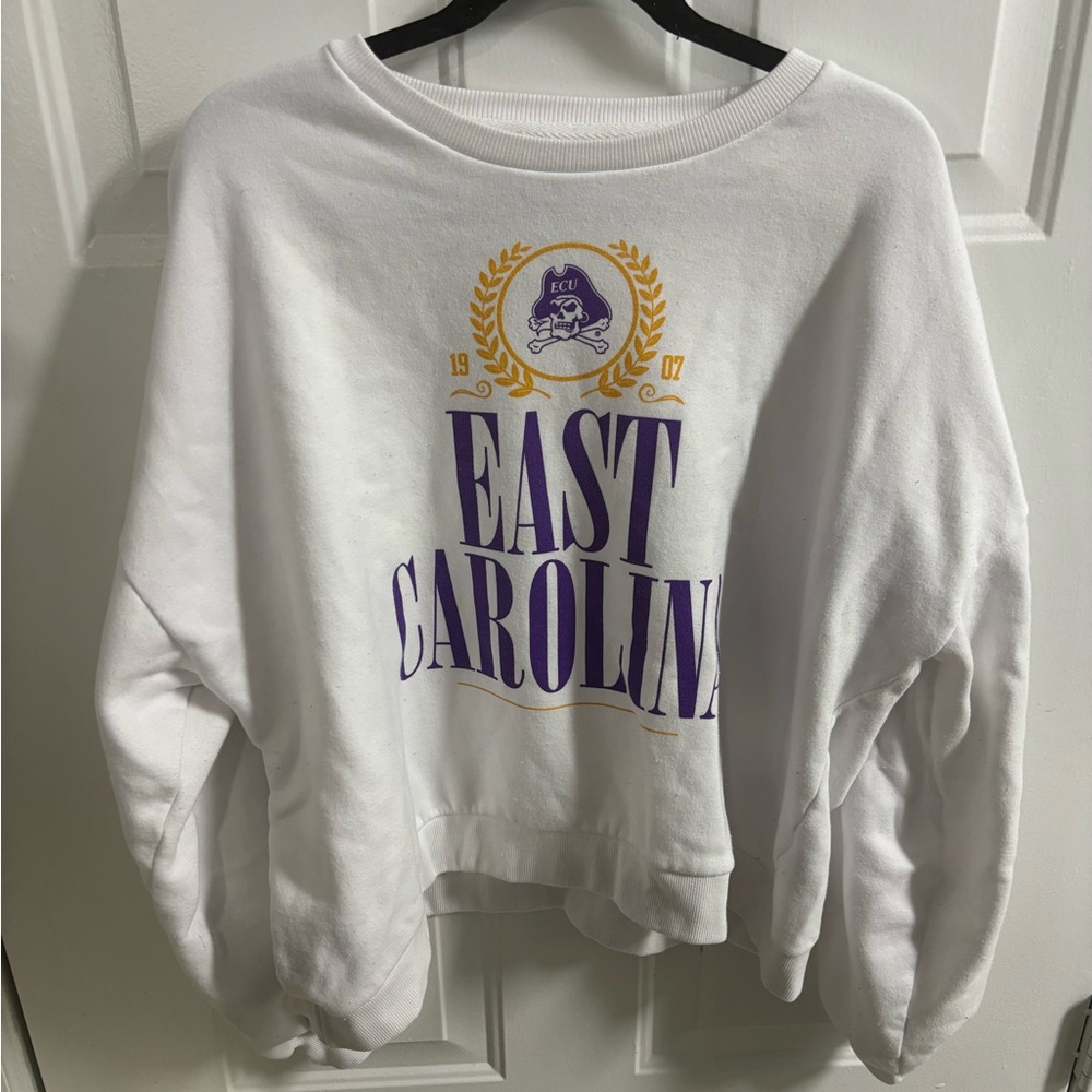 East Carolina White Sweatshirt